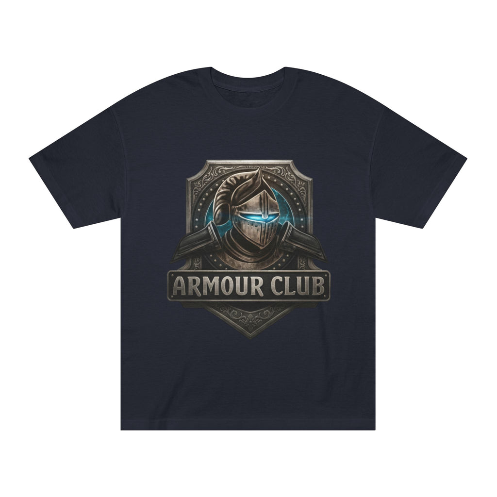 Armour Club T‑Shirt — Medieval Knight Helmet Graphic Tee